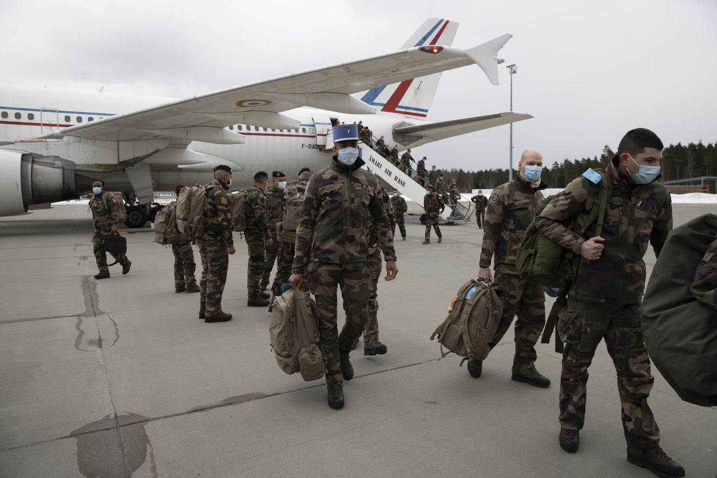 Prantsusmaa kaitseväelased jõudsid Eestisse.