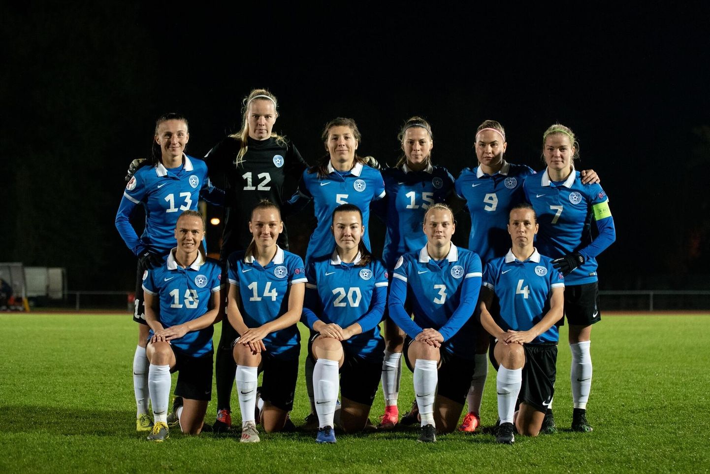 Eesti naiste jalgpallikoondist ootavad oktoobris ees EMi valikmängud Hollandi ja Sloveeniaga. Arhiivifoto.