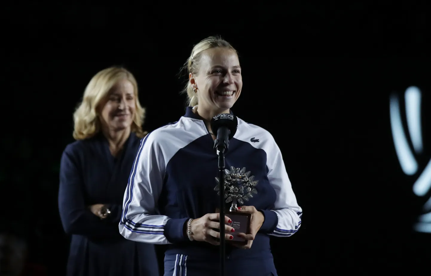 Anett Kontaveit pärast matši Garbiñe Muguruza vastu.