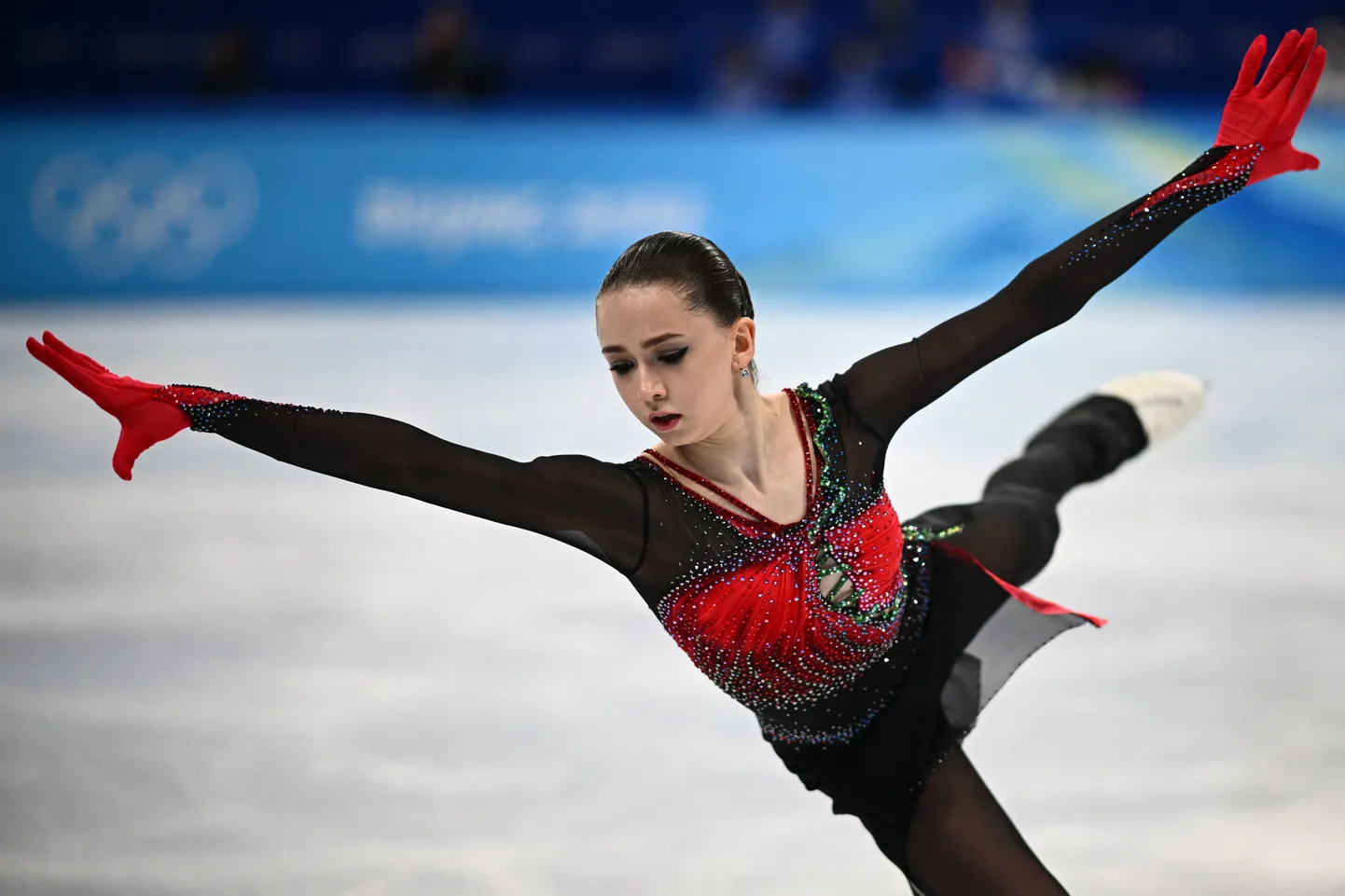 Kamila Valijeva Pekingi olümpial.
