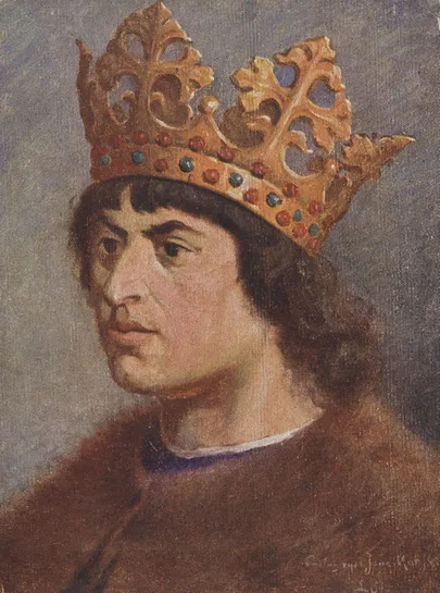 Jan Matejko (1838–1893) järgi Leonard Stroynowski (1858–1935) poolt maalitud õlimaal Aleksander Jagiellończykist.