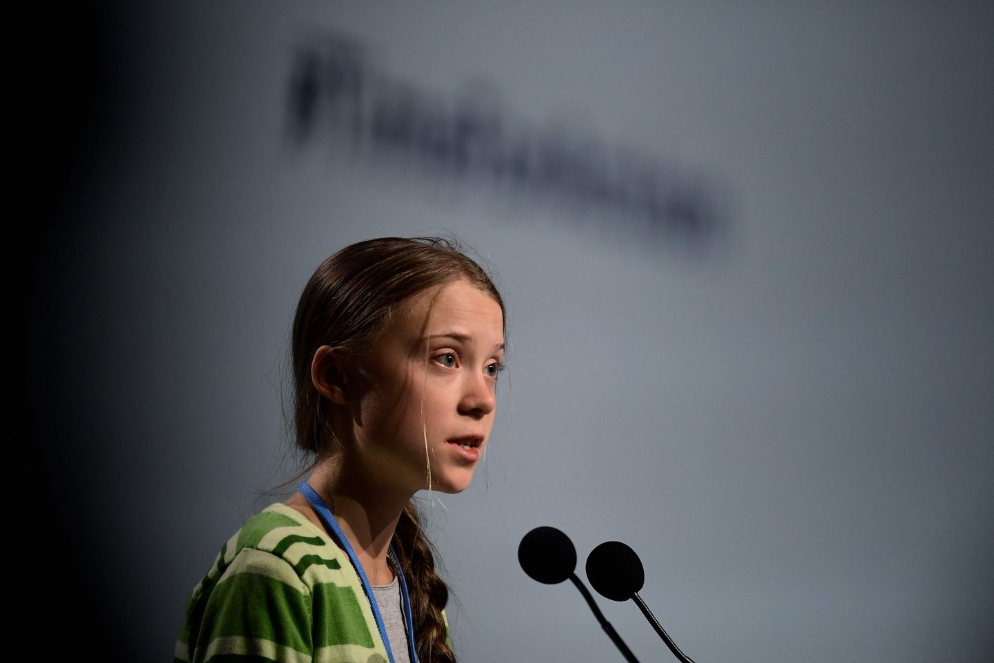 Greta Thunberg esinemas 11.detsembril 2019 Hispaanias Madridis kliimakonverentsil