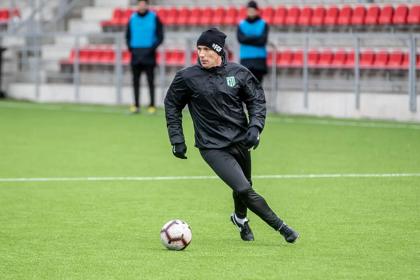 Konstantin Vassiljev FC Flora treeningul.