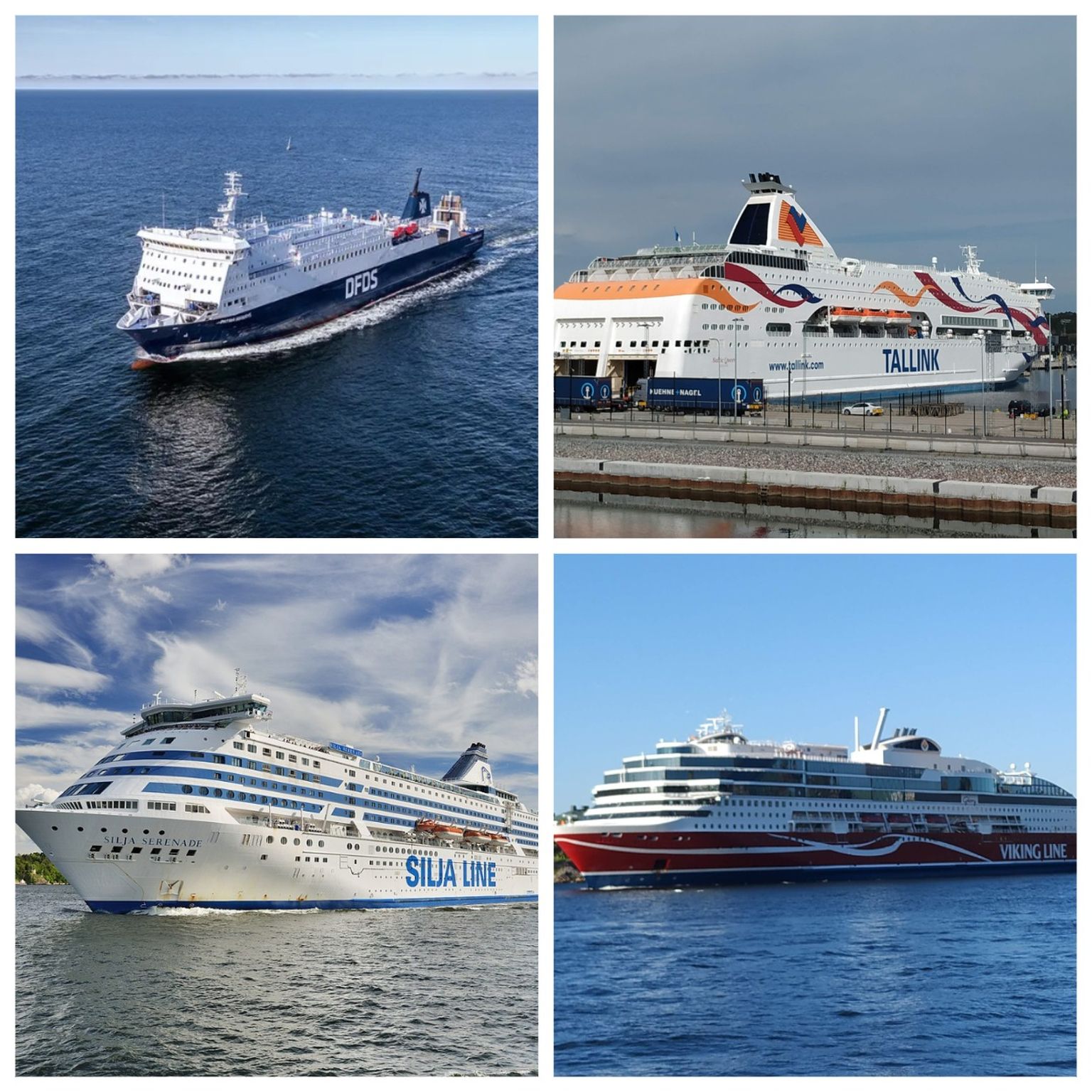 Морем в Швецию из Таллинна можно добраться на паромах четырех компаний.