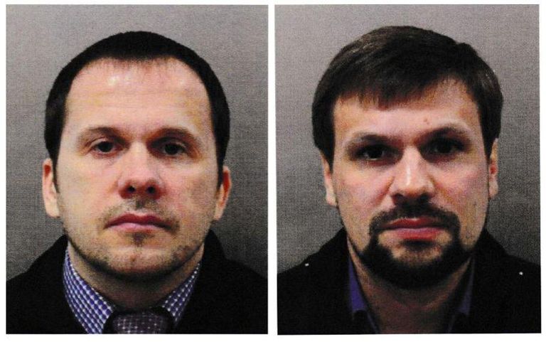 Närvimürgirünnakus süüdistatavad Aleksandr Petrov (vasakul) ja Ruslan Boširov. Александр Петров и Руслан Боширов.