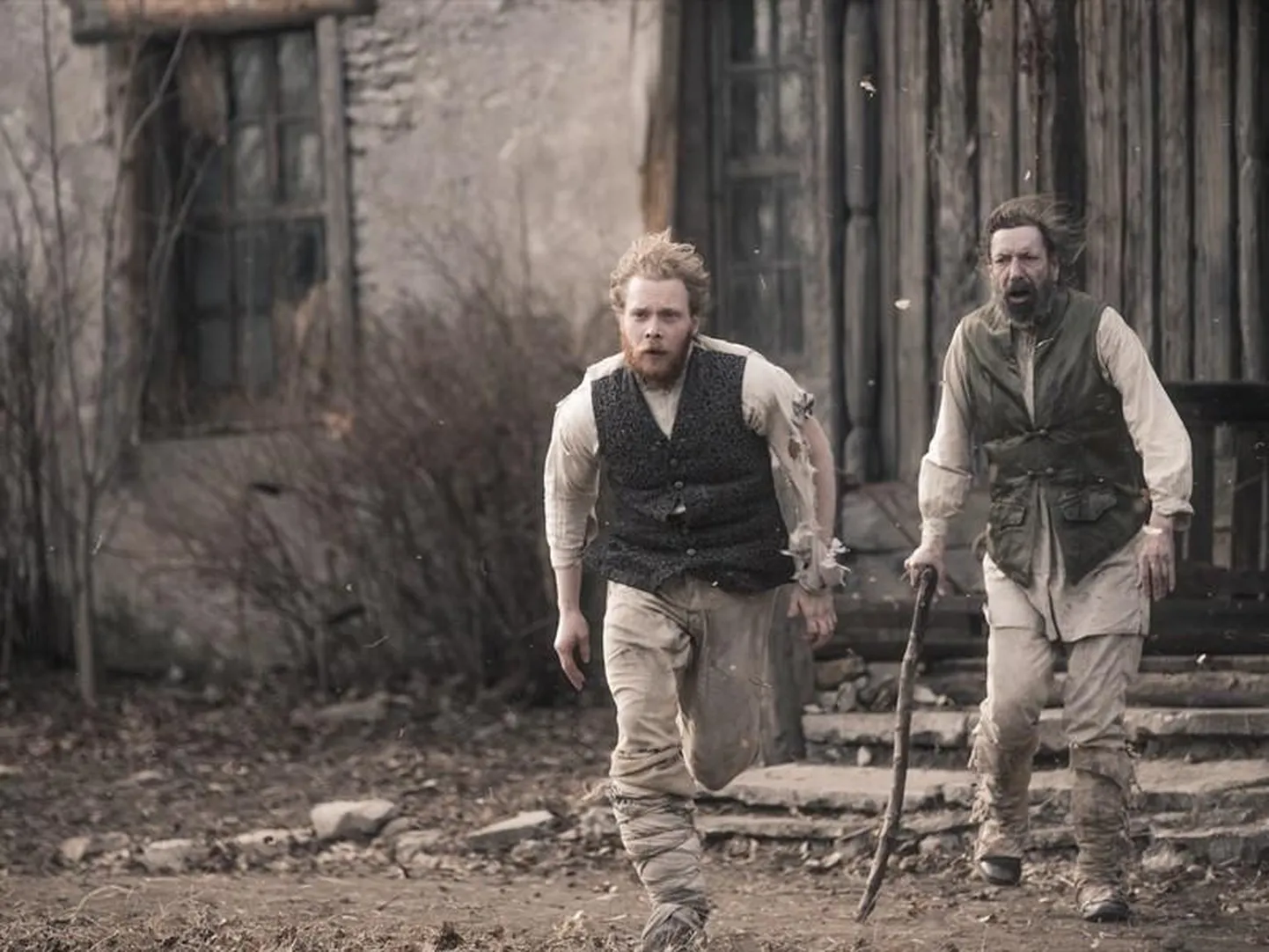 Pääru Oja ja Peeter Volkonski filmis «Põrgu Jaan».
