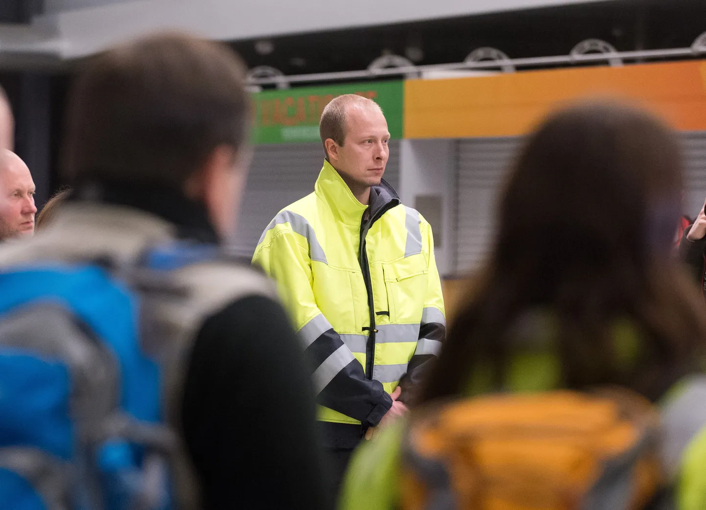 Päästemeeskonna ülem Kristian Sirp Tallinna lennujaamas.