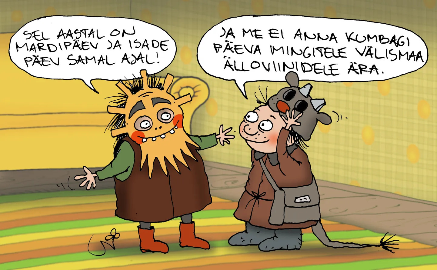 Urmas Nemvalts joonistab.