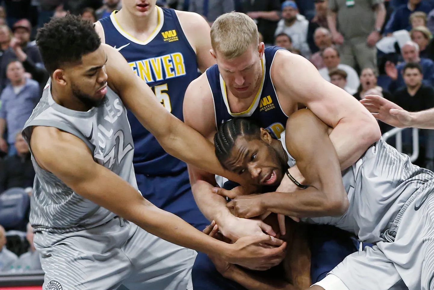 Minnesota Timberwolvesi ja Denver Nuggetsi otsustav mäng kujunes kõvaks võitluseks.