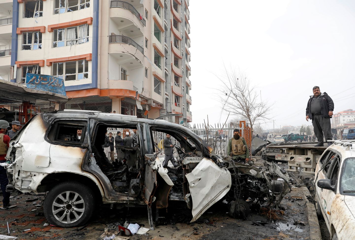 Mīnētas automašīnas sprādziens Kabulā