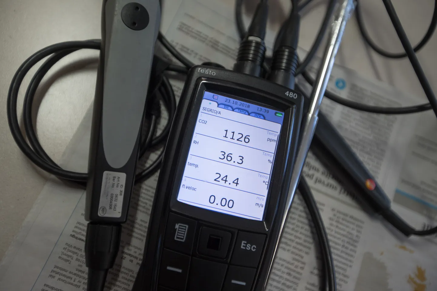 Tallinna Tehnikaülikool. CO2 test.