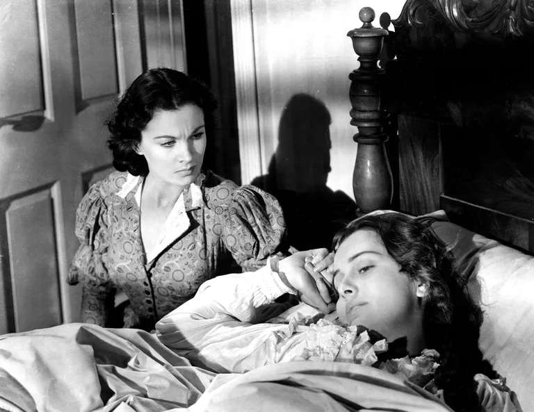 Kaader filmist «Tuulest viidud». PildilVivien Leigh ja Olivia de Havilland