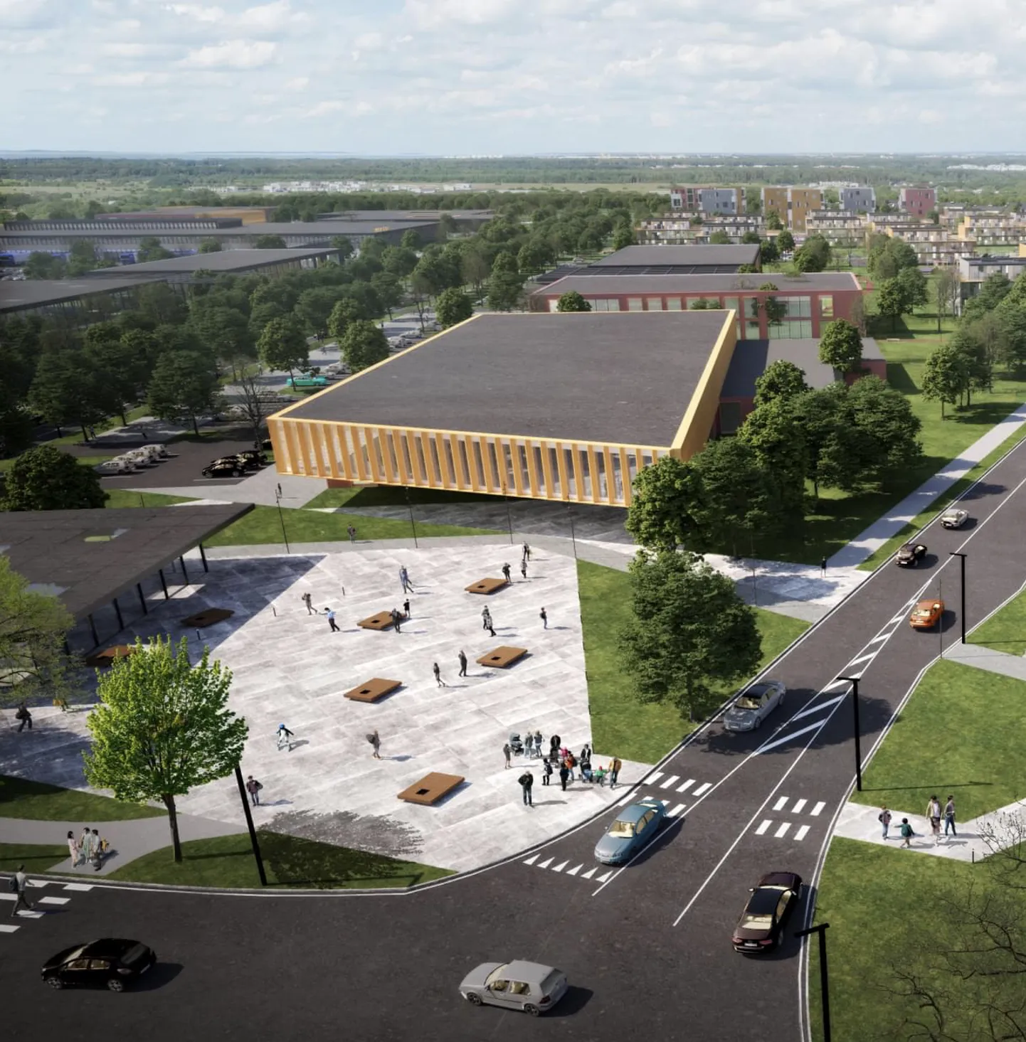 Rimi kavandatav uus peakontor Laagris Gate Tallinnas.