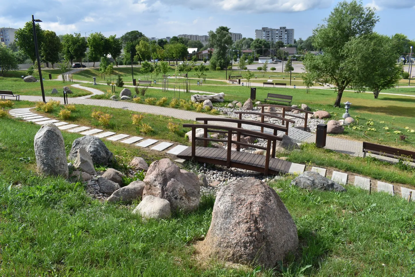 «Японский садик» в нарвском парке «100-летия ЭР» придуман, создан и благоустроен силами НКО Uus Sild.