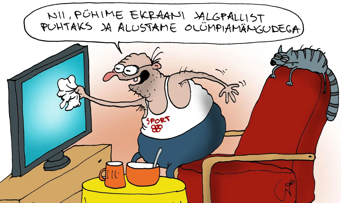 Urmas Nemvalts joonistab. FOTO: Urmas Nemvalts