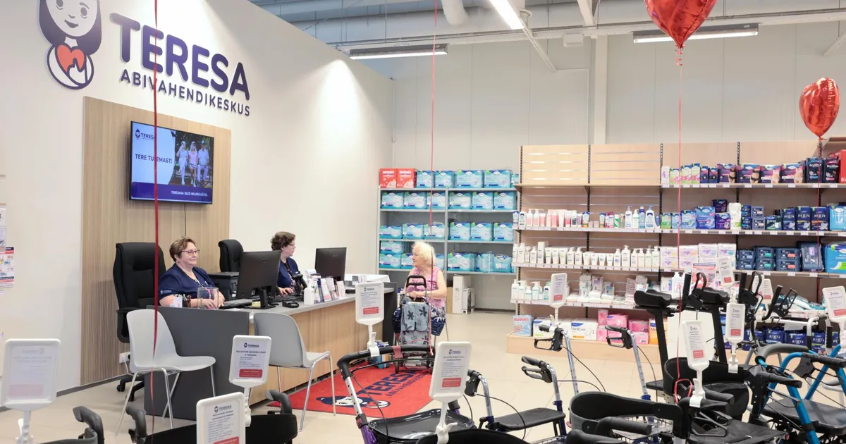 Abivahendeid müüv ja laenutav Teresa laienes
