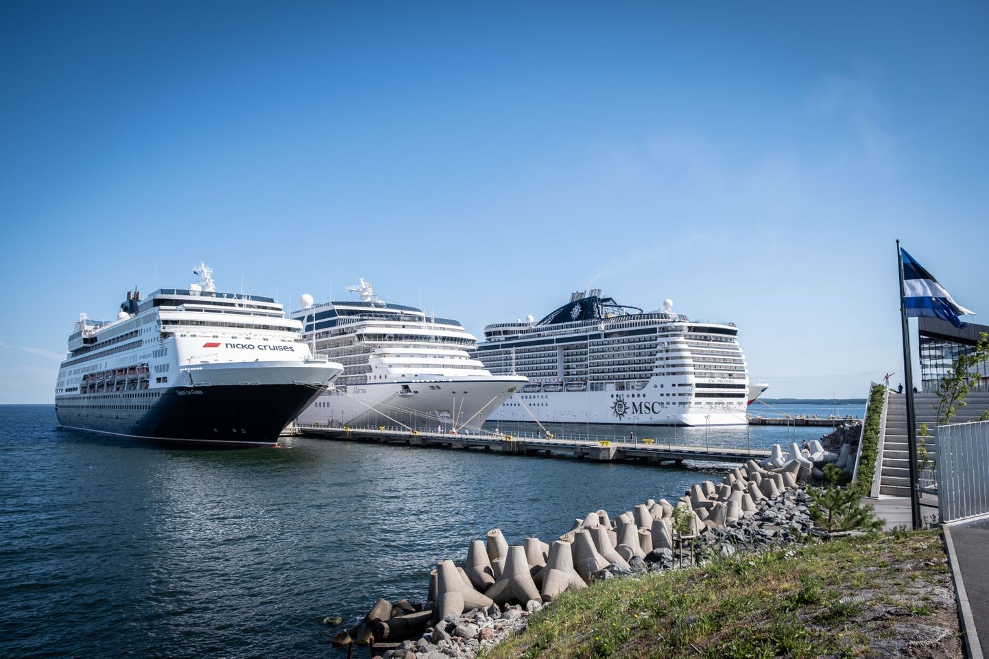 Круизные лайнеры в Таллиннском порту. Фото иллюстративное.