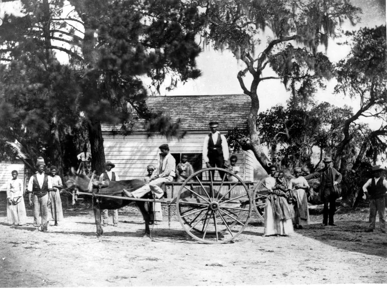 USA Georgia osariigi orjadest tehtud foto umbes 1853