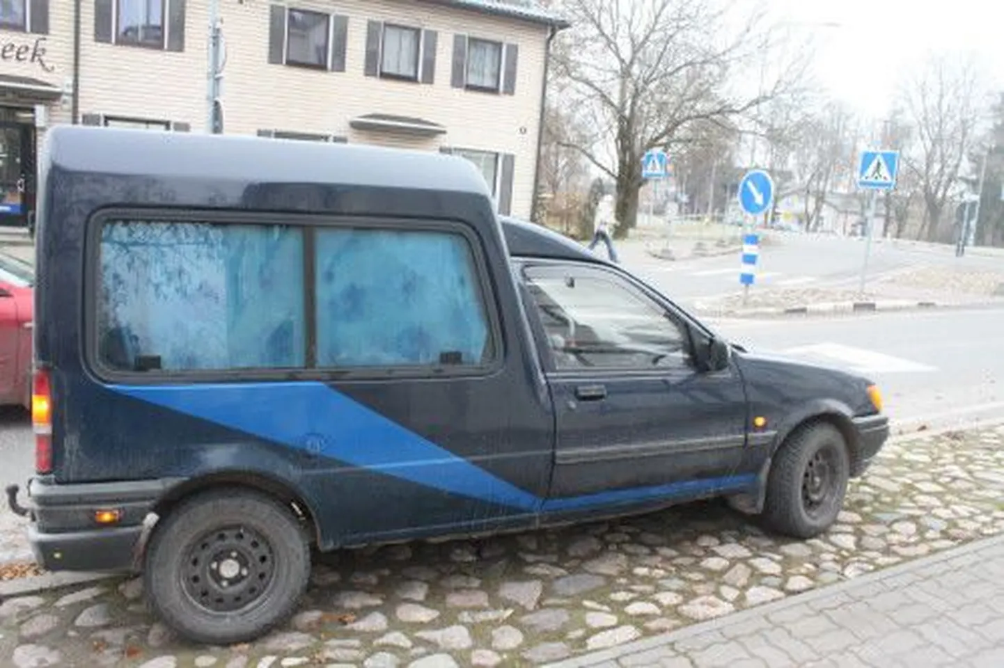 Kaubik, mida võidi kasutada pangaröövis.