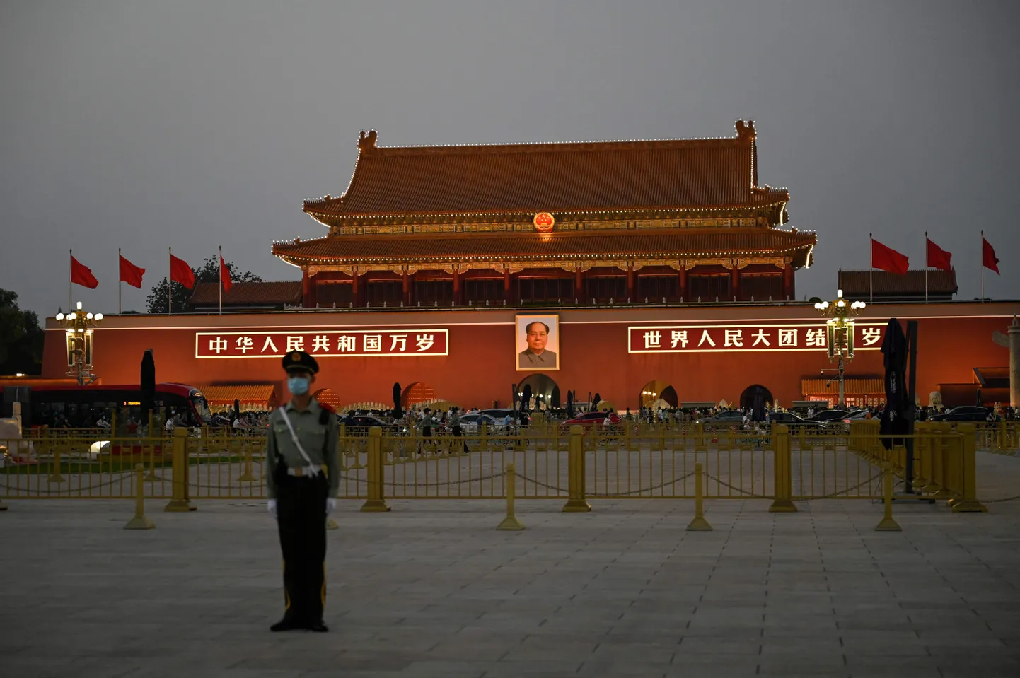 Tiananmeni väljak Pekingis.