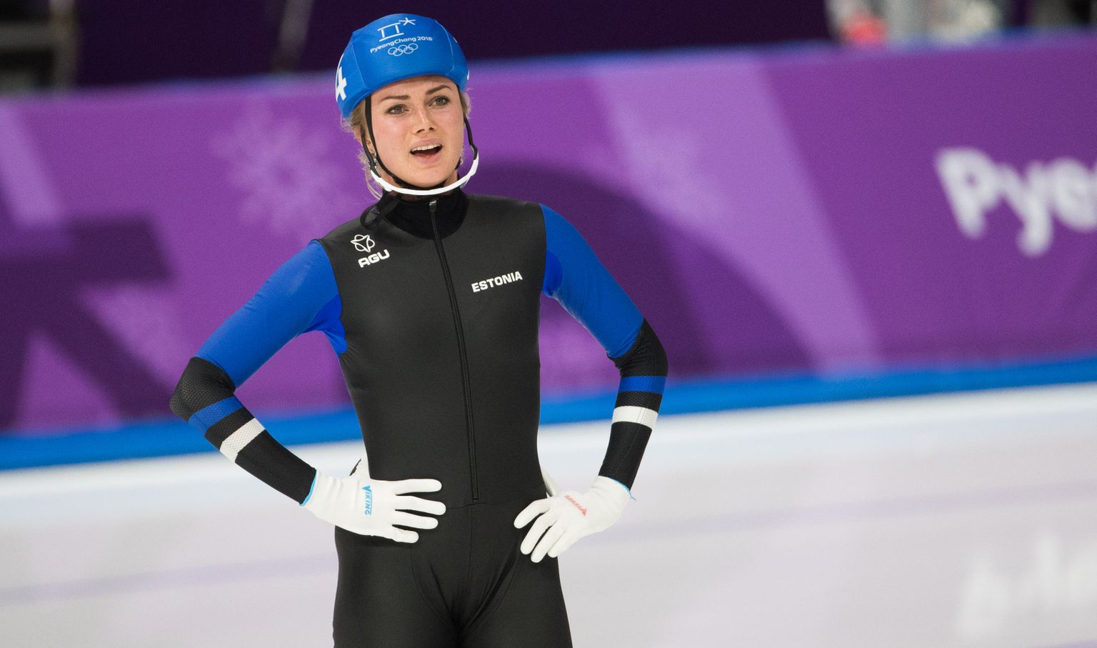 Saskia Alusalu Pyeongchangi olümpial.