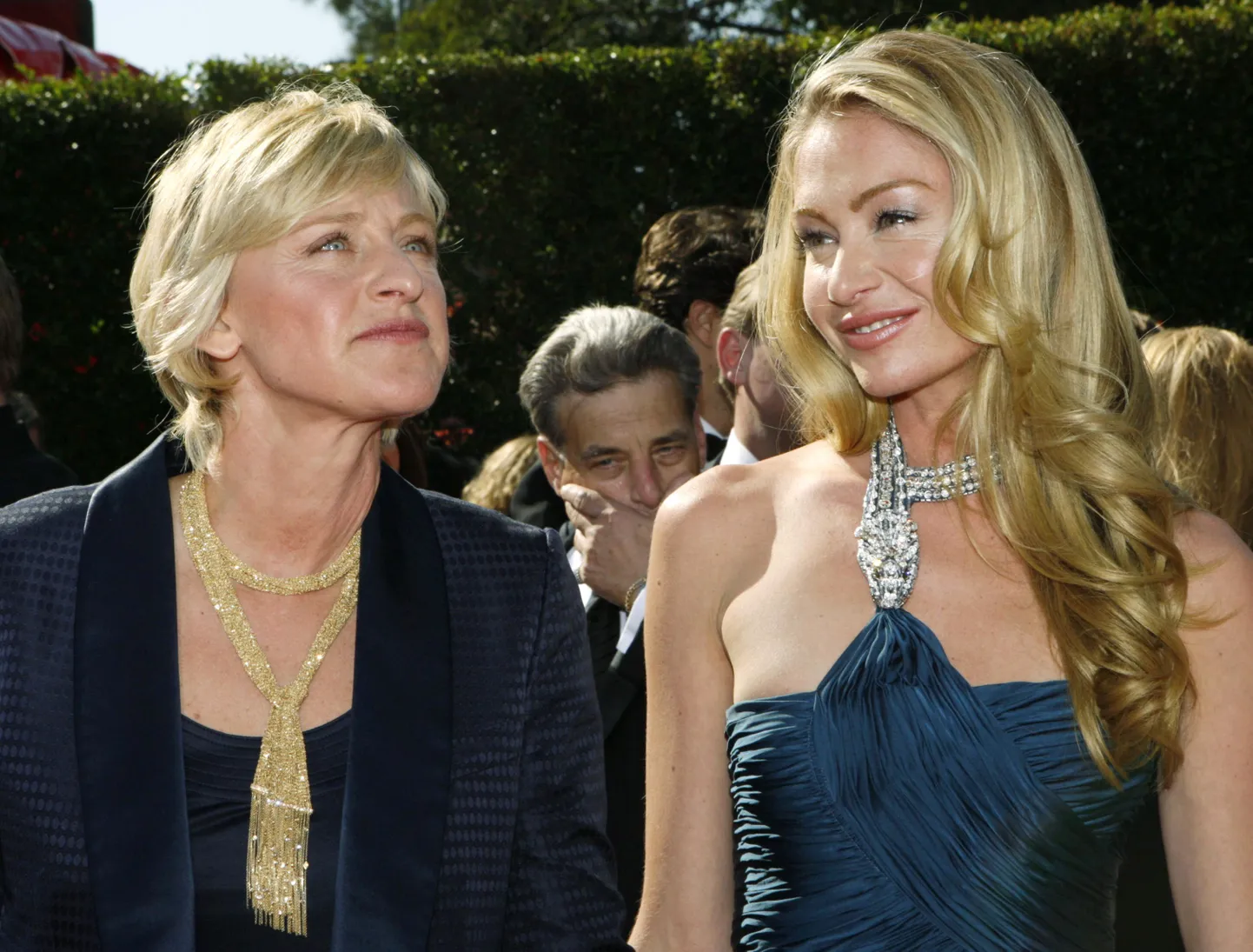 Ellen Degeneres (vasakul) ja Portia de Rossi