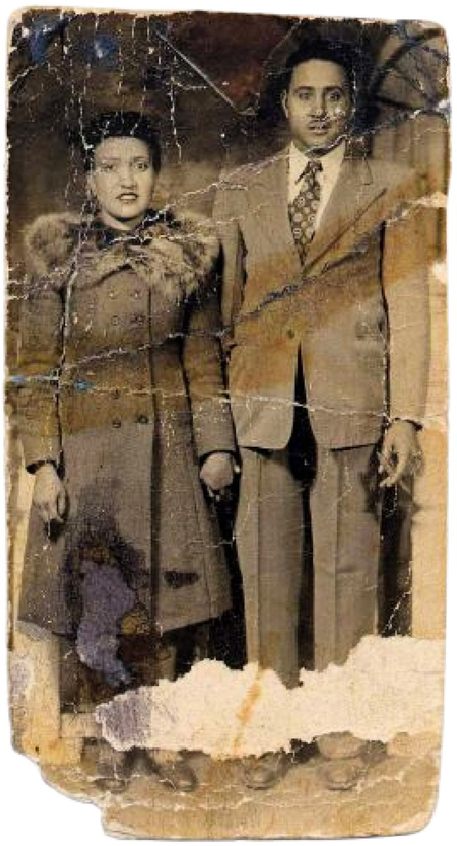 Генриетта Лакс с мужем Дэвидом Лаксом, примерно 1940 год