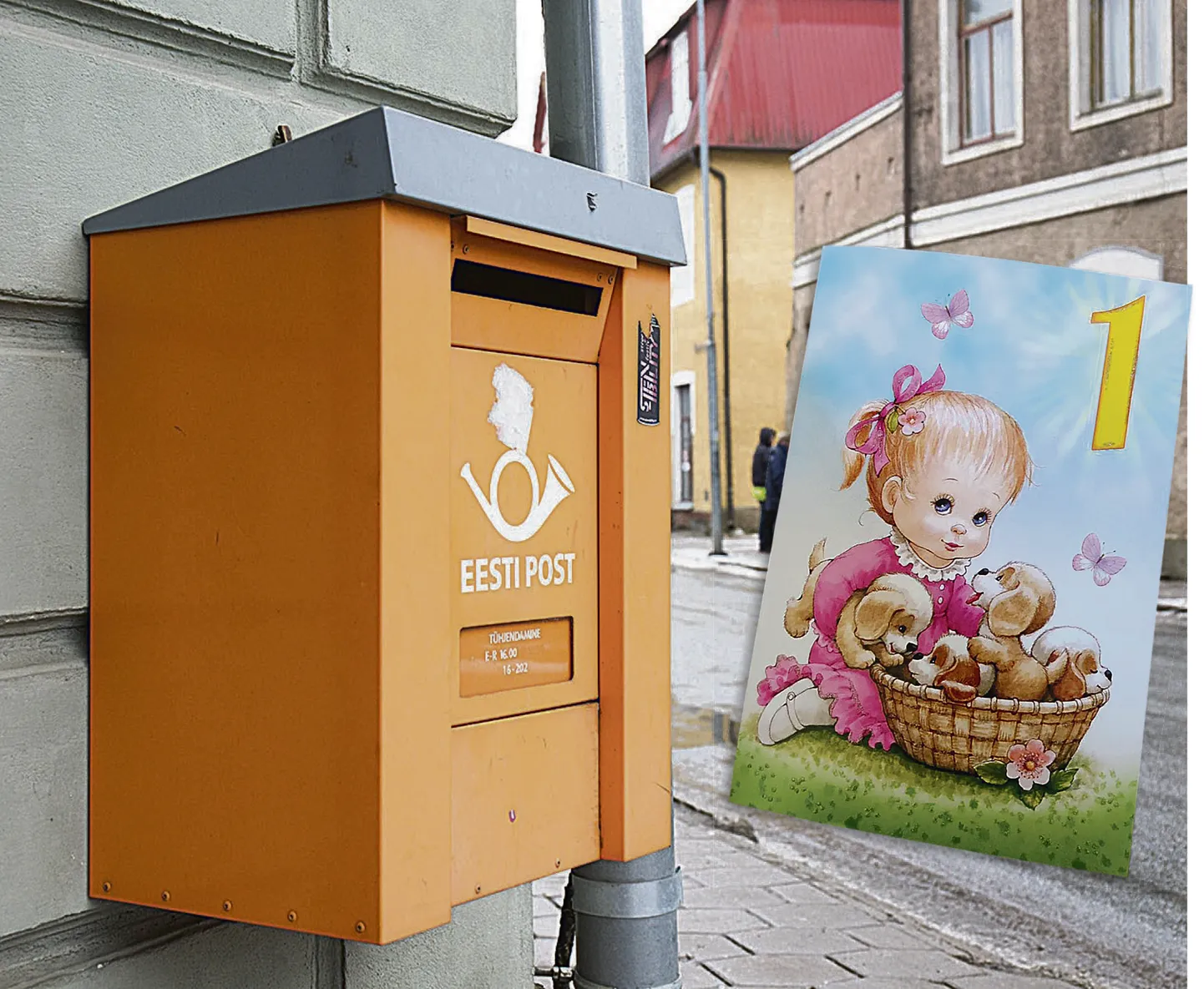 Väikese sugulase esimeseks sünnipäevaks saadetud õnnitluskaart kohale ei jõudnudki.