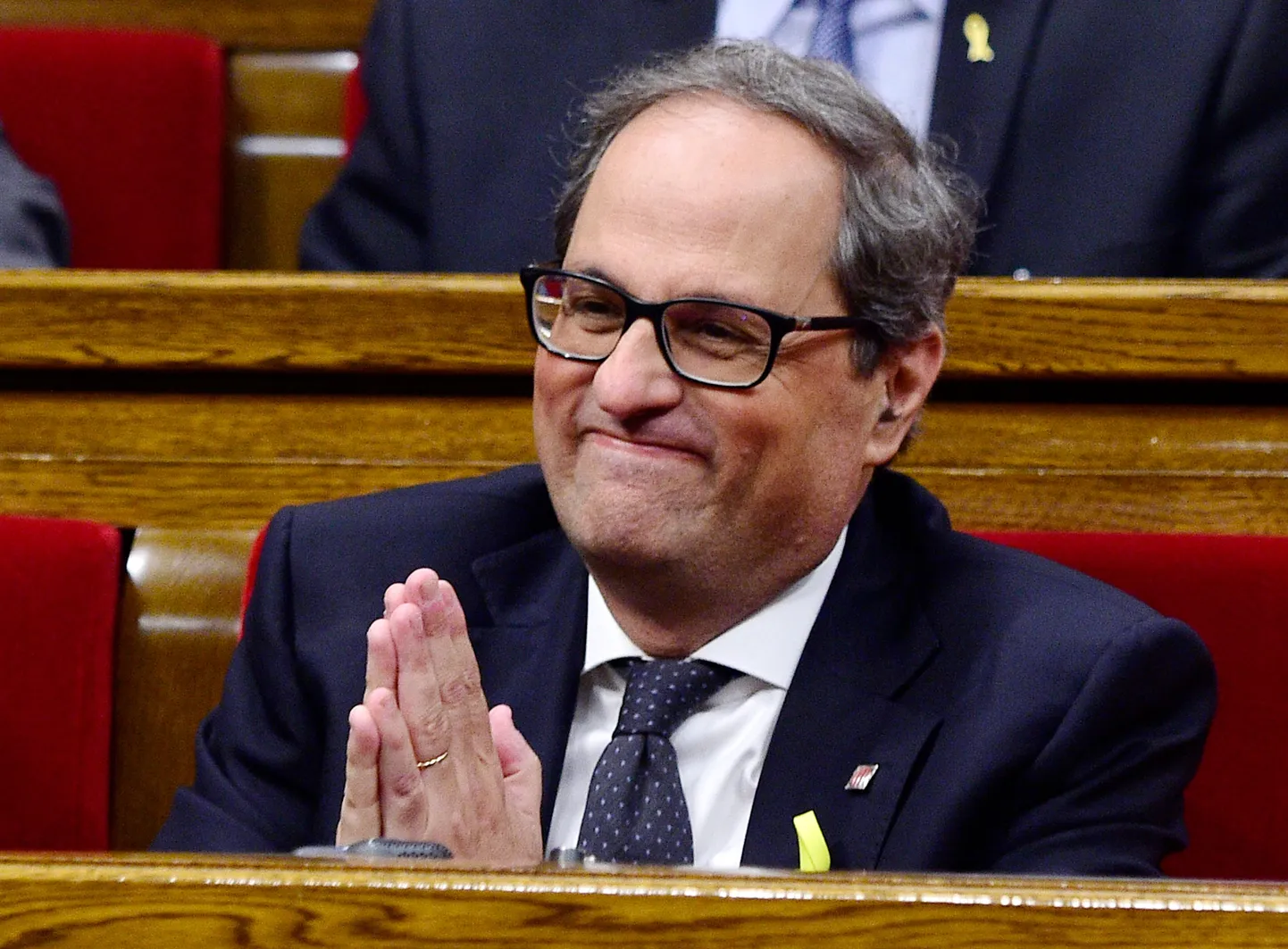 Quim Torra tänase hääletuse ajal Kataloonia parlamendis.