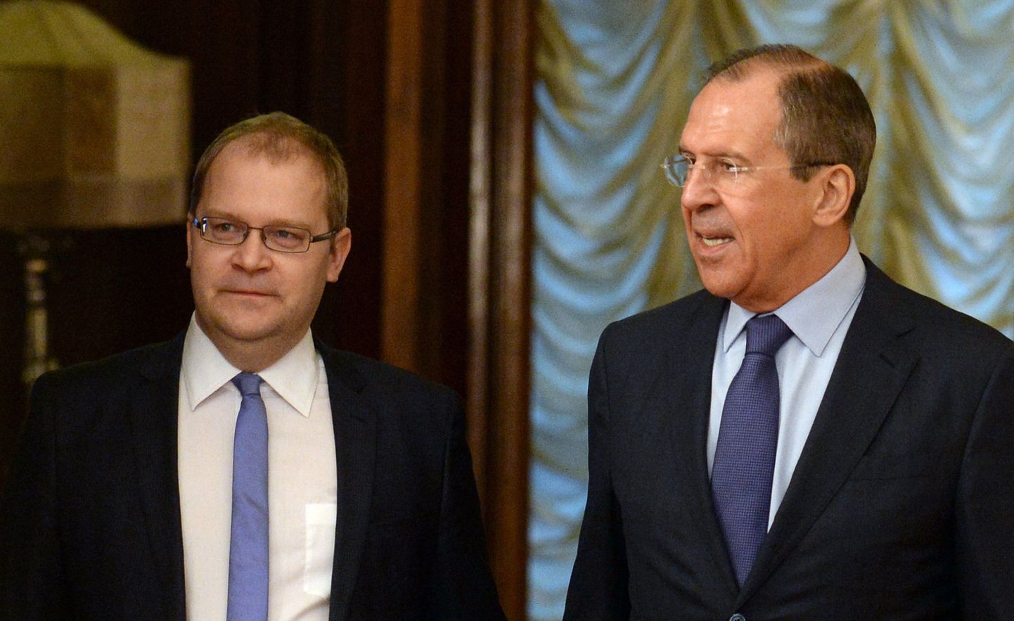 Eesti välisminister Urmas Paet ja Venemaa välisminister Sergei Lavrov.