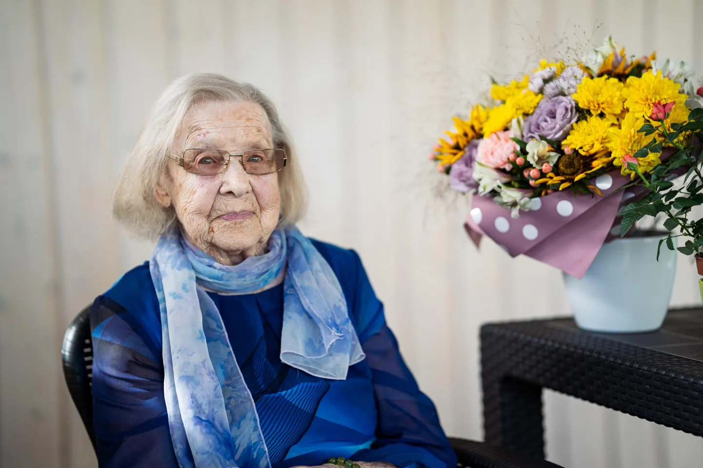 102. sünnipäeva tähistanud Maimu Teder tõdeb, et ehedaimat rõõmu on talle elus pakkunud lapsed. 