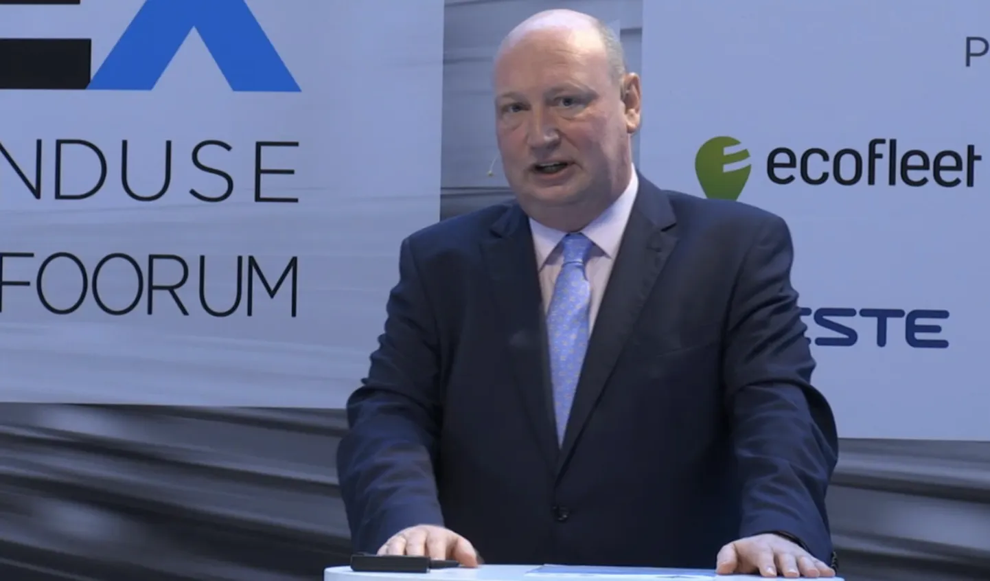 Henrik Hololei rääkimas Hyperloopist