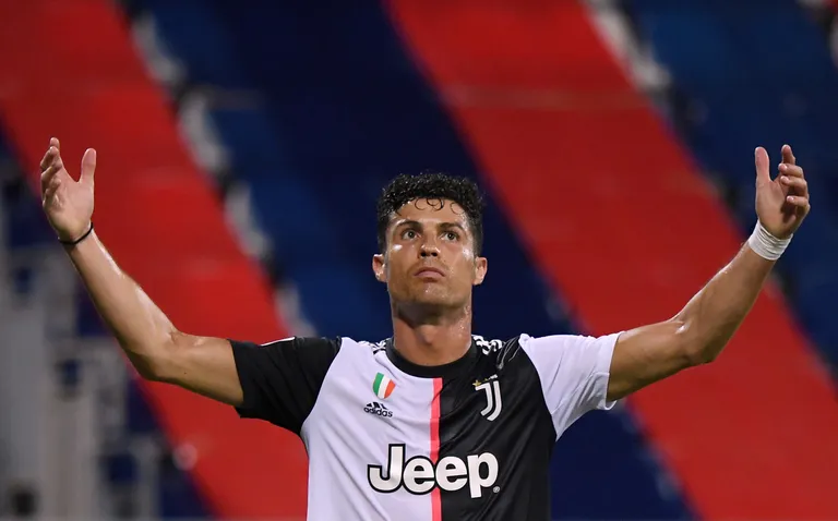 Cristiano Ronaldo jäi Cagliari vastu kuivale.