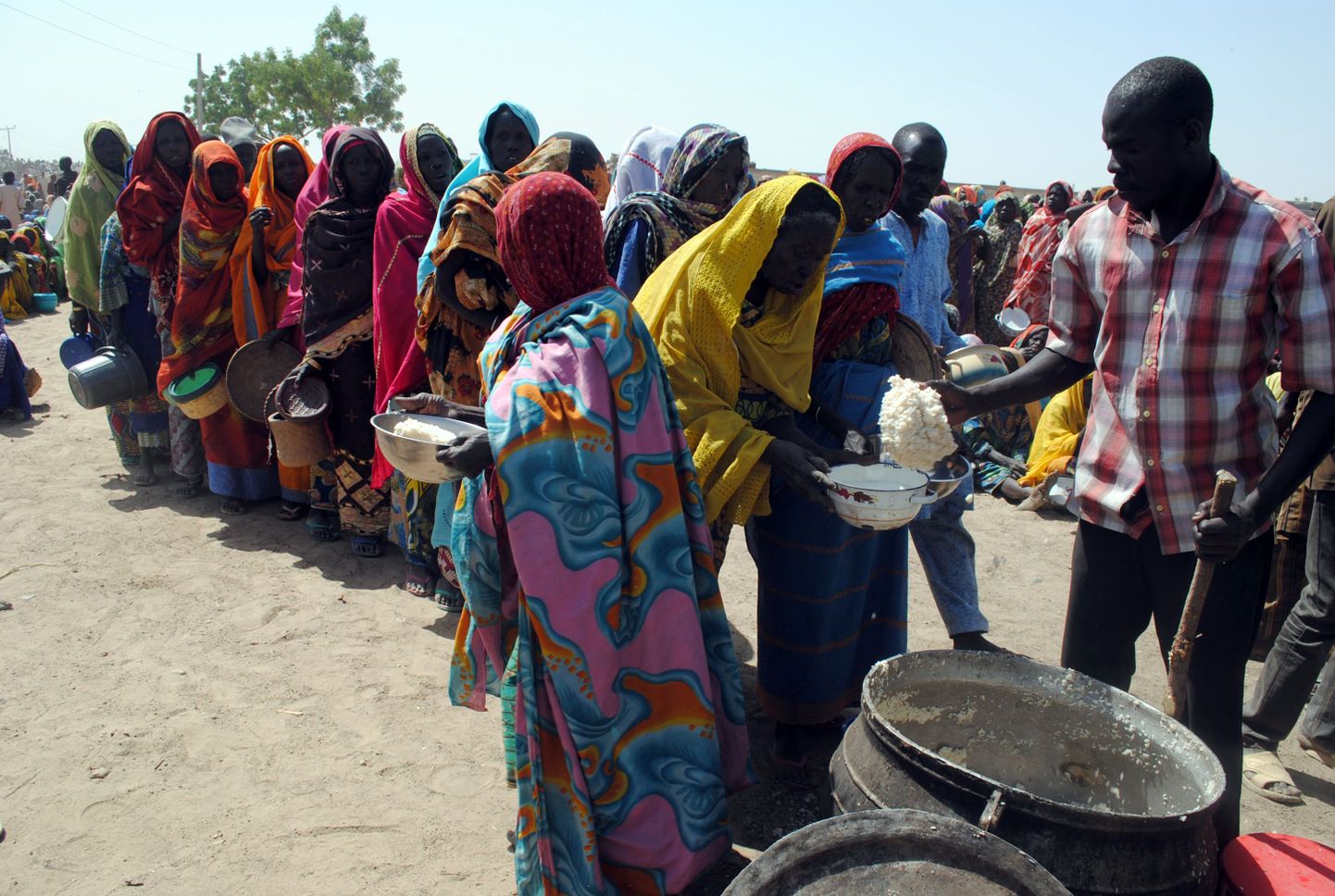Sisepõgenikud Borno osariigis Nigeerias.