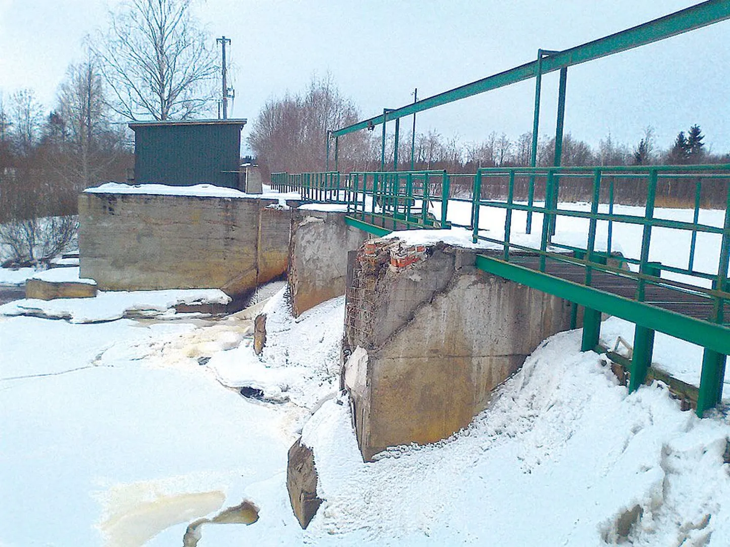 Tõrve hüdroelektrijaam Pedja jõel.