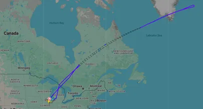 Air India lennu AI 126 marsruut.