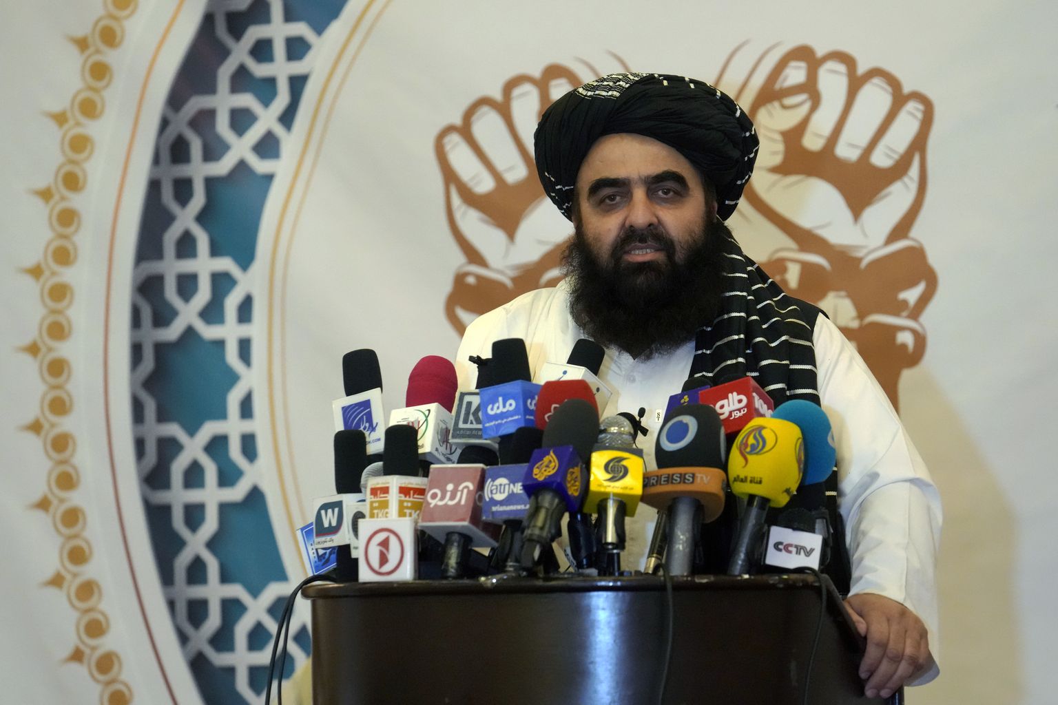 Afganistani Talibani valitsuse välisminister Amir Khan Muttaqi.