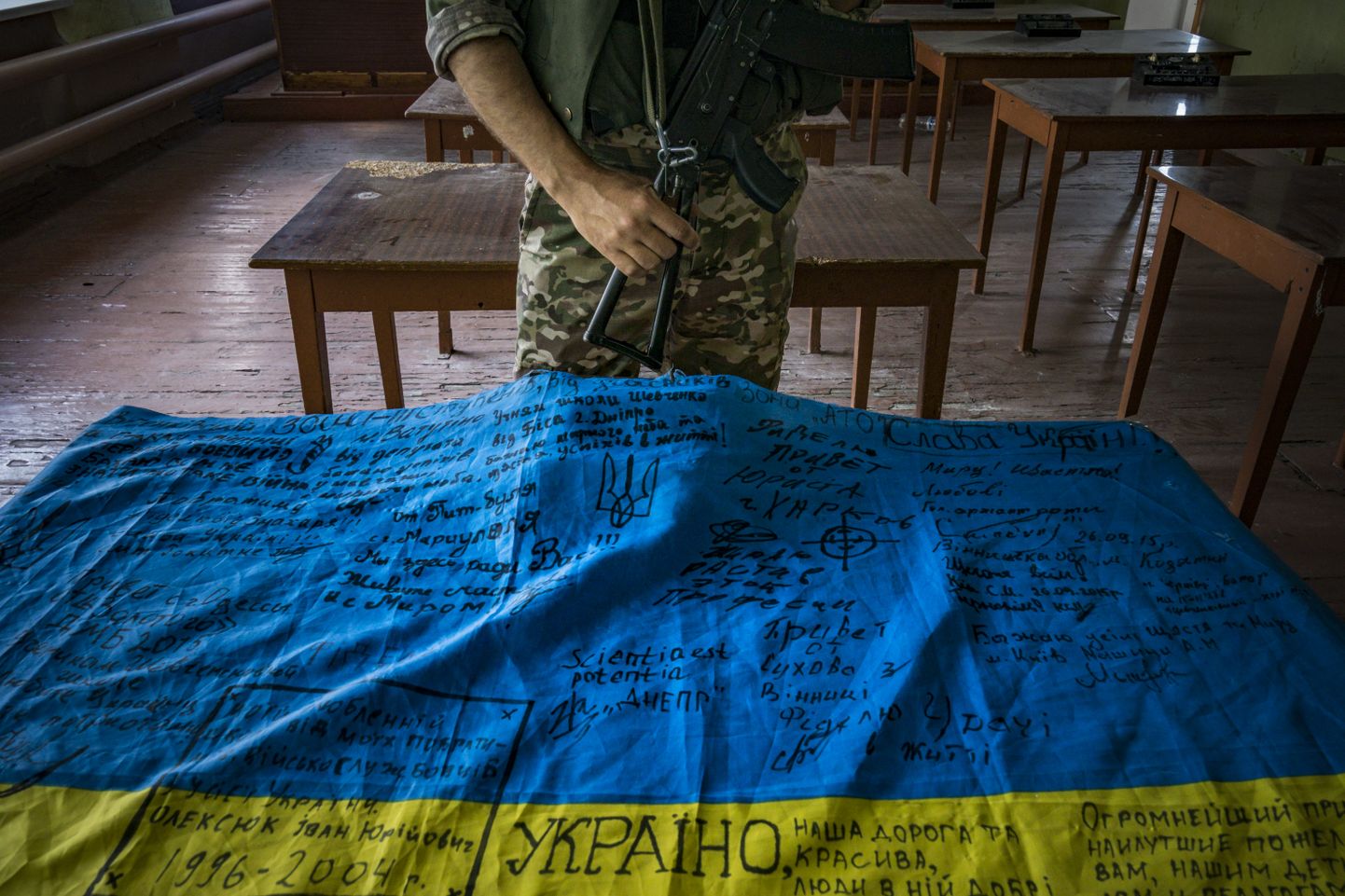 Ukraina lipp eile Zaporižžja rindel.