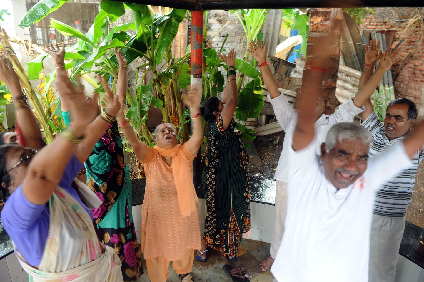 India Mumbai naerujooga harrastajad