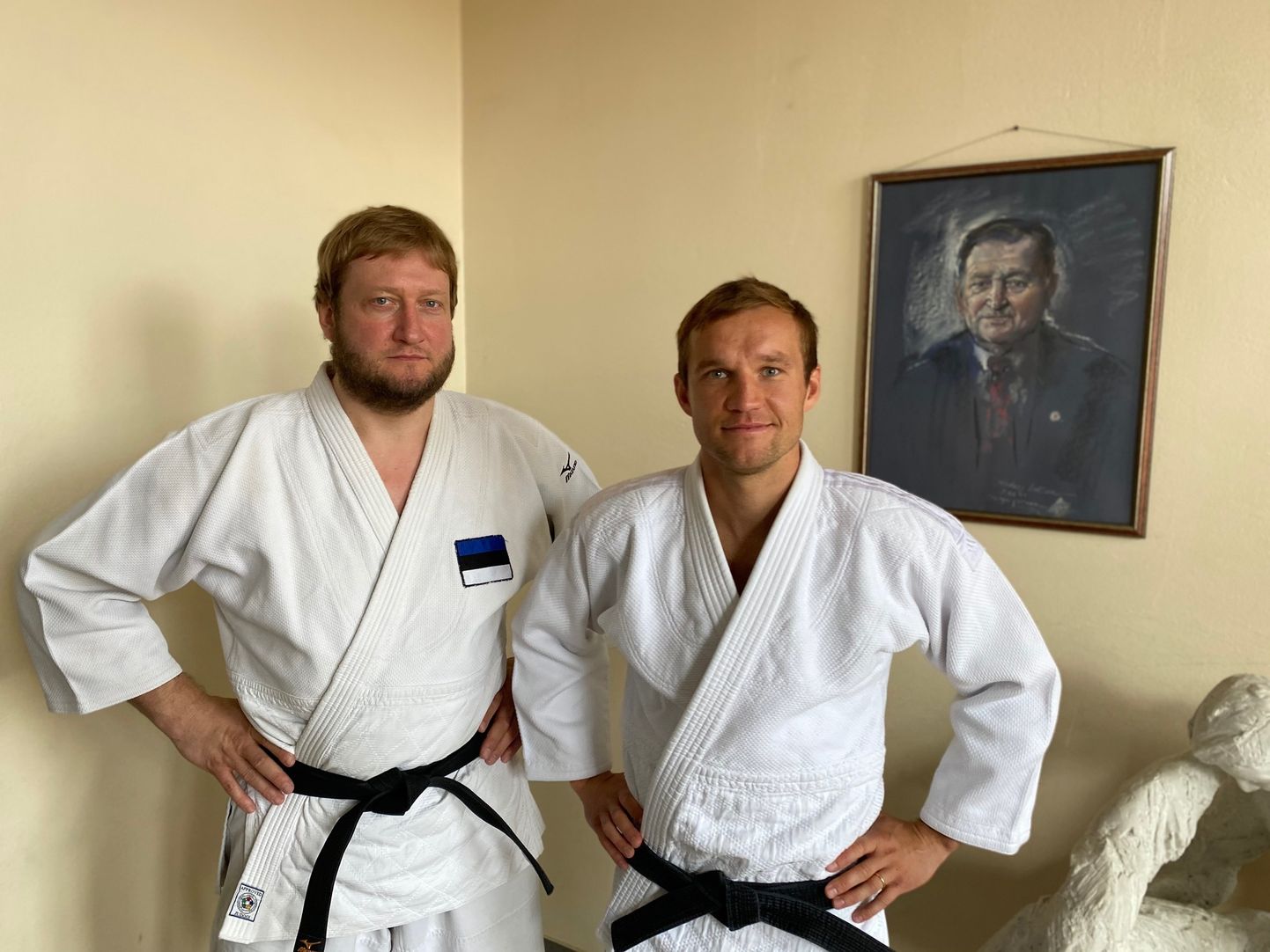 Martin Padar ja Martin Järveoja judotrennis