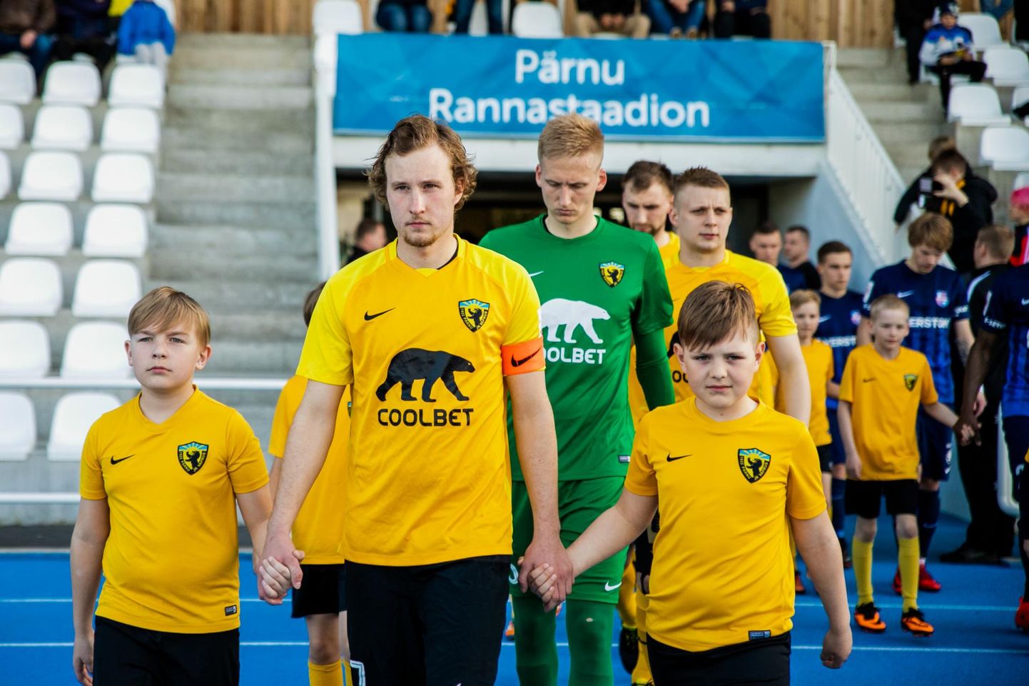 Pärnu Vapruse jalgpallimeeskond. Arhiivifoto.