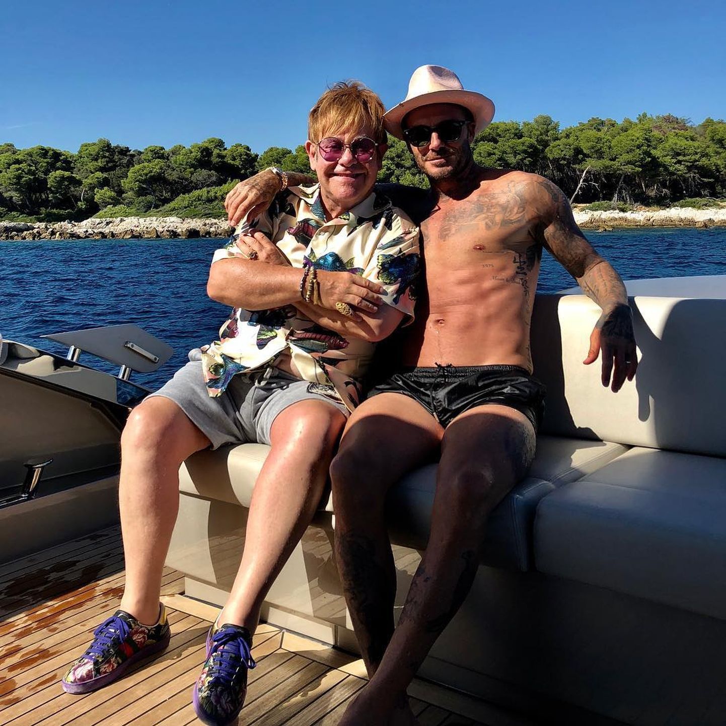 David Beckham ja Sir Elton John