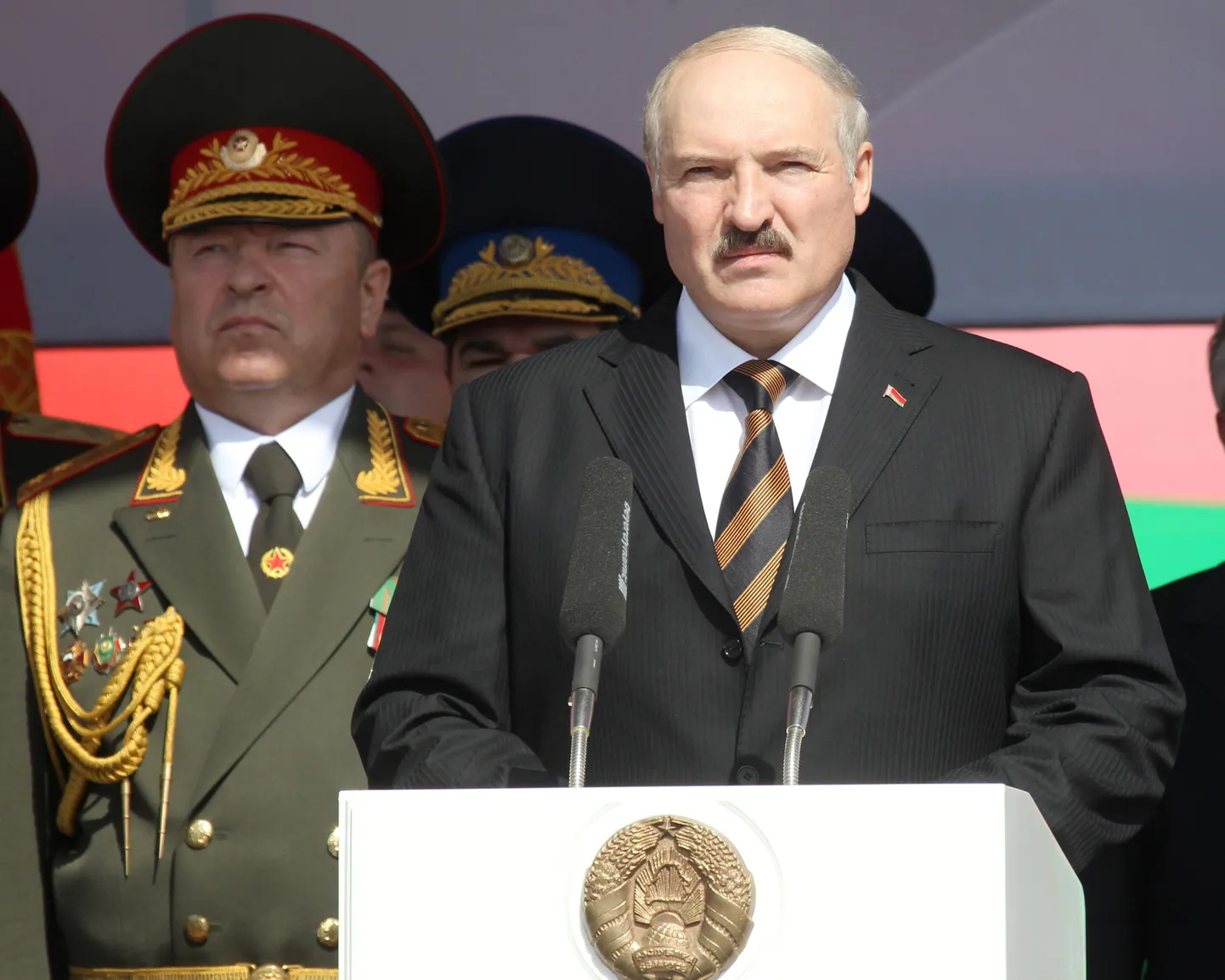 Valgevene president Aleksandr Lukašenka eelmise kuu algul pealinnas Minskis iseseisvuspäevaparaadil.