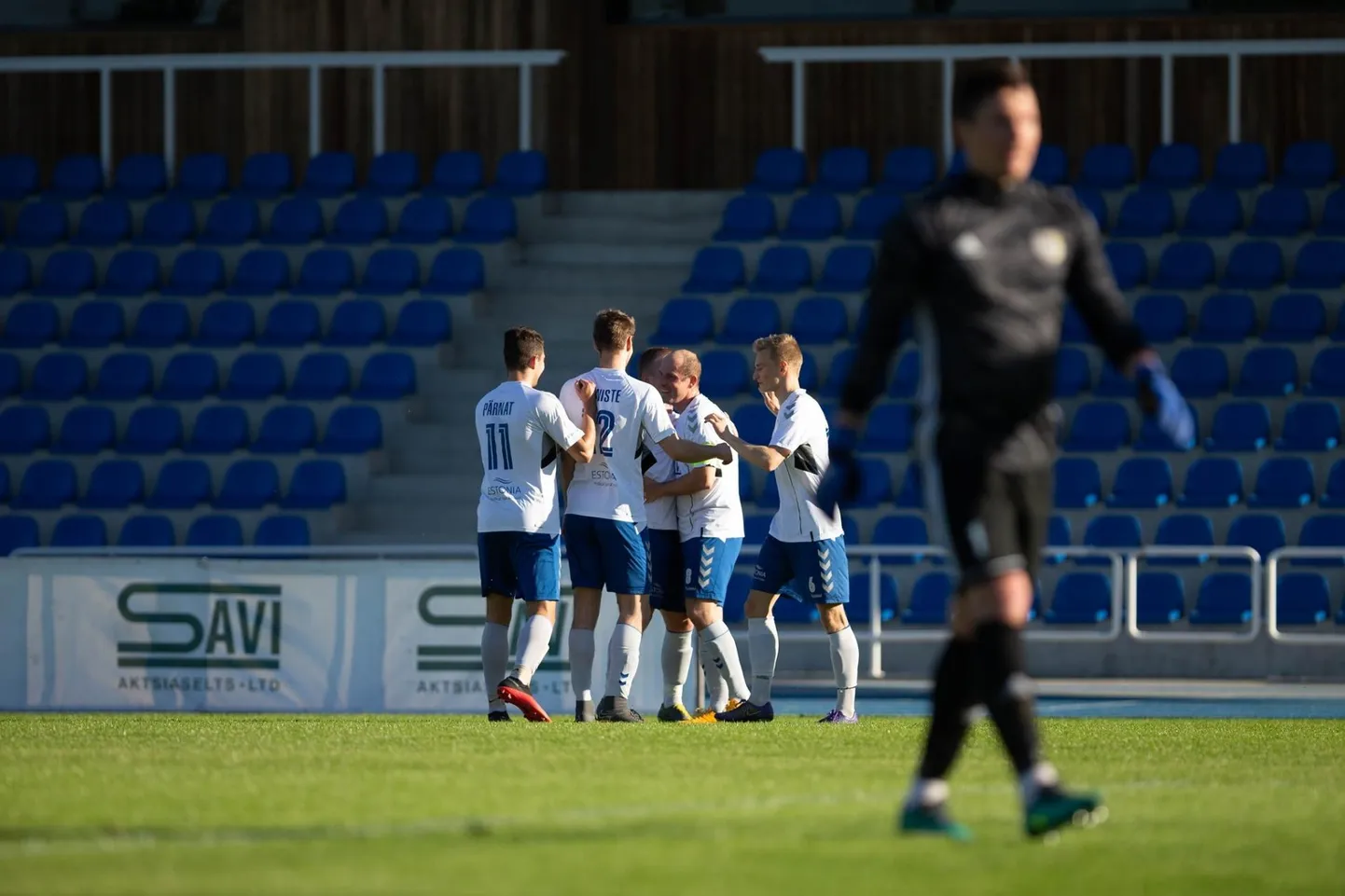 Pärnu jalgpalliklubi meeskond teenis Tartu Welco vastu võidupunktid.