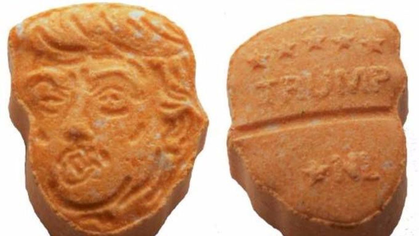 Donald Trumpi kujulised ecstasy tabletid.