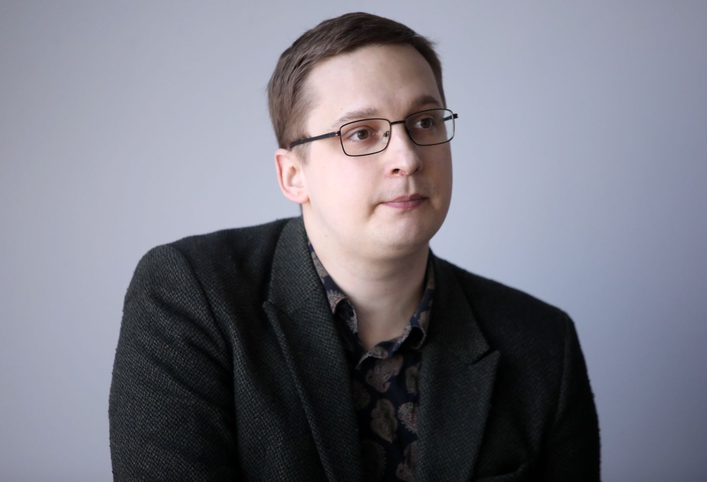 Dzejnieks un literatūrkritiķis Ivars Šteinbergs piedalās preses konferencē, kurā paziņo Latvijas Literatūras gada balvas nominantus piecās kategorijās.