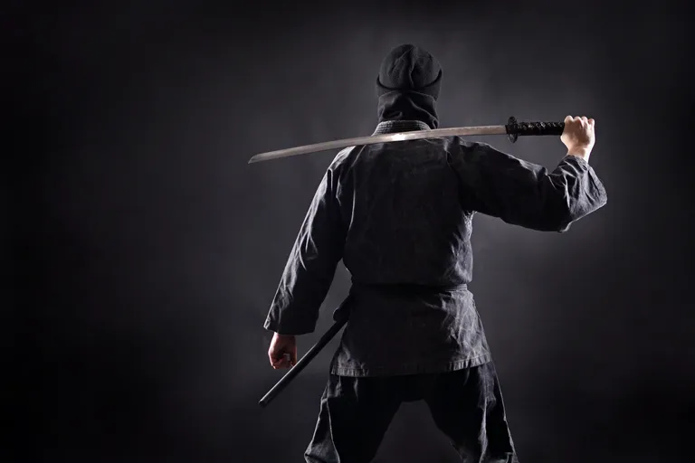 Jaapani ninja. PIlt on illustreeriv