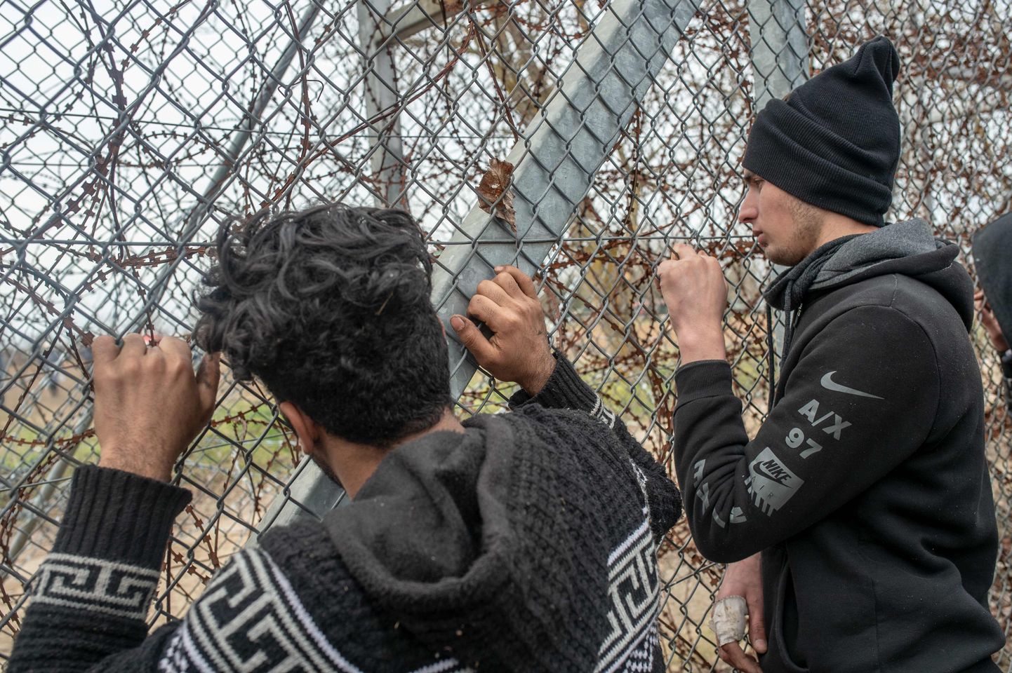 Migrandid Kreeka-Türgi piiri lähedal.