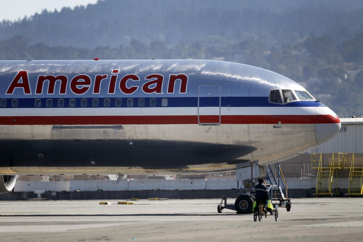 American Airlinesi Boeing 767 eile San Francisco lennuväljal.