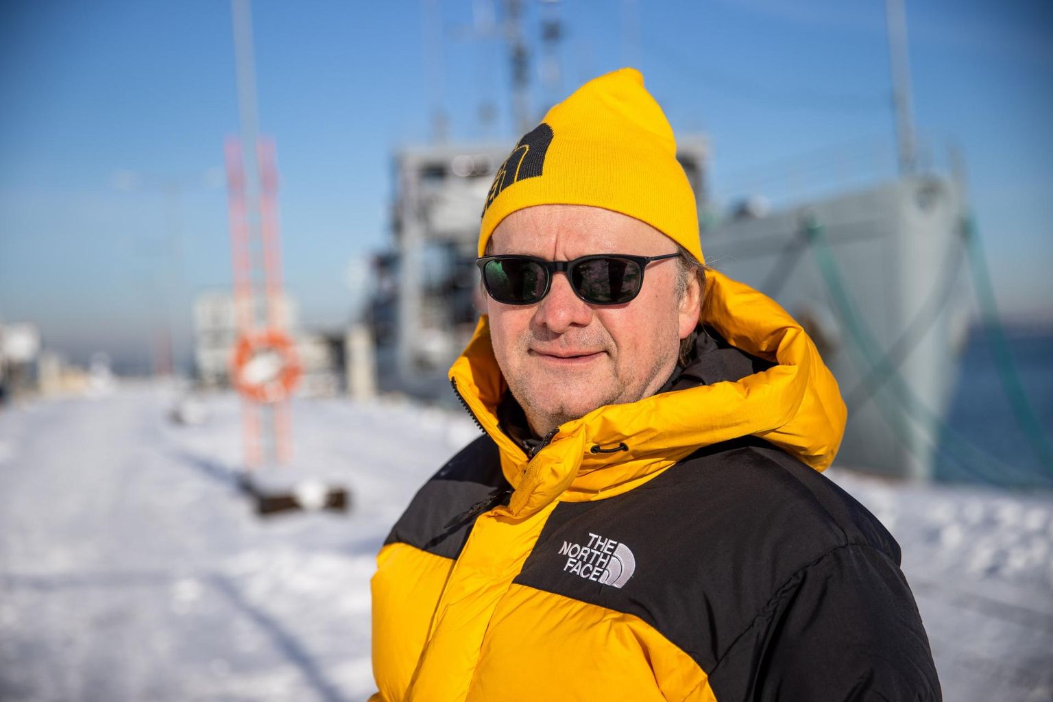 Ekspeditsiooni juht Tiit Pruuli kardab kõige rohkem jääolusid. foto: tairo lutter